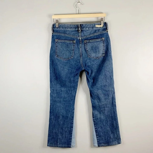 Anthropologie Pilcro and the Letterpress High Rise Flare Two Tone Jeans Denim 26 - Picture 6 of 11